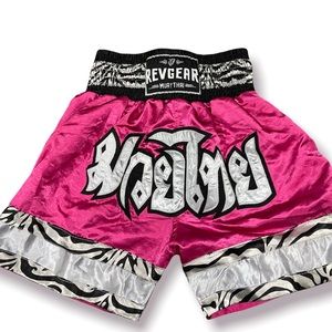 Authentic pink fashion muy thai shorts